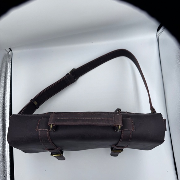 Timber‎ & Hide Brown Leather Courier Bag - Picture 5 of 7